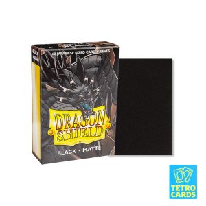 Dragon Shield - Matte Japanese Size Sleeves 60 Pack - Black