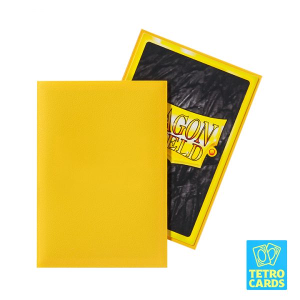 Dragon Shield - Matte Japanese Size Sleeves 60 Pack - Yellow - Image 2