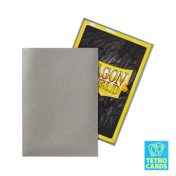 Dragon Shield - Matte Japanese Size Sleeves 60 Pack - Silver - Image 2