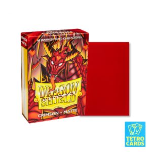 Dragon Shield - Matte Japanese Size Sleeves 60 Pack - Crimson