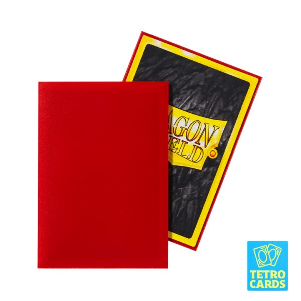 Dragon Shield - Matte Japanese Size Sleeves 60 Pack - Crimson - Image 2
