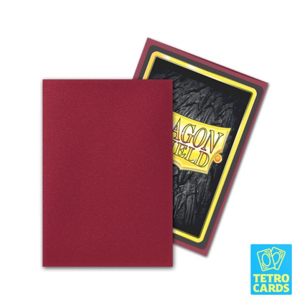 Dragon Shield - Matte Japanese Size Sleeves 60 Pack - Blood Red - Image 2